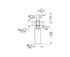 Grohe Cosmopolitan - Dispensador de jabón líquido con capacidad de 0,4 l (Ref. 40535000)