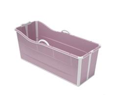 MISLD Bañera Plegable portátil de bañeras for bebés Adultos Niños pequeños, Tina de baño en Ducha de Agua Caliente Bañera por Espacio pequeño, Seguro de Materiales TPE, 136x54x57cm