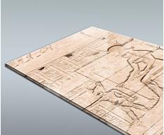 wandmotiv24 Cubierta Trasera de Ducha Pared del Templo de Hathor en Dendera 80 x 200 cm (W x H) - 4mm plexiglás Diseño de Pared de Ducha, sin Juntas. M0826