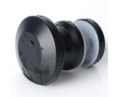Manilla de puerta de baño Sayayo, lado lateral, ducha circular, manija de vidrio para puertas, sólido SUS 304 acero inoxidable, negro mate, EL1800-B
