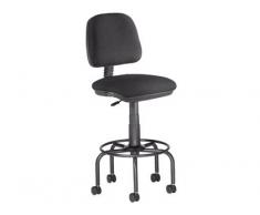 TABURETE CON RESPALDO Y RUEDAS