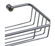 Maurer 5421225 - Cesta de ducha, inoxidable rectangular, 27 x 13 x 6 cm