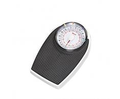 Girmi BP55 Mecánico Ovalado Negro, Color blanco - Báscula de baño (Analógico, 170 x 170 mm, Negro, Color blanco, 290 mm, 430 mm, 90 mm)