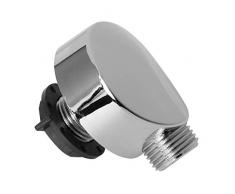 JOYKK Conector de Ducha de plástico Cromado Accesorios de la habitación de la Cabina de Ducha de la bañera Piezas - Plateado