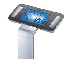 Beurer BF1000 - Báscula diagnóstica Bluetooth, báscula de baño, corporal, compatible con la App en español, 8 electrodos para zona inferior y superior, Android y iOs, silver negro