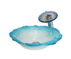 WY Lavabo/lavamanos de Cristal Templado de tocador de baño de Moda/Lavabo sobre el Lavabo de mostrador