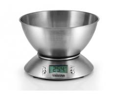 Tristar KW-2436 - Báscula de cocina, capacidad máxima de 5 kg, taza medidora de 2.5 l