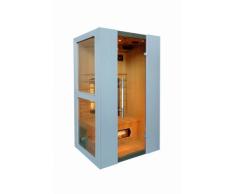Levi 2 Plus Fullspektrum - Cabina de infrarrojos para sauna y sauna de infrarrojos, 2000 W, cabina de calor por infrarrojos y muchos extras (foco IR-A, IR-B e IR-C)