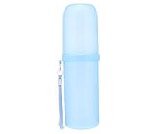 Chengdu Travel - Portacepillos de dientes, funda para senderismo, estuche para cepillos de dientes, caja, azul