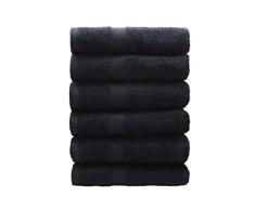 Chely Intermarket, Toallas de Baño, Manos y Toalla de Piscina // Gris Oscuro / 50x100cm (x6 unds)/ 550 grs-100% algodón. Secado rápido y Ligera. Fabricado en España.