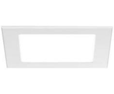 RZB Zimmermann de montaje LED de Downlight 901486.002.1 4000 K 172 x 172 x 23 Toledo Flat Downlight fijo/orientable 4051859087090