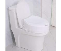 Asiento de inodoro elevado, silla de seguridad para el baño para discapacitados, para personas mayores con discapacidades o discapacitados