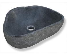 LioLiving® Lavabo Stone de piedra (bloque errático) (#400122)