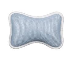 Heallily Almohada para bañera reposacabezas de Fibra de Red Neta Antideslizante Almohada para SPA cojín para bañera con ventosas Cuello Soporte para Hombros