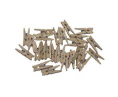 Grafoplas 68005800 - Pack de 30 pinzas (madera, pequeños), 1 unidad