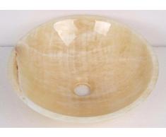 Amarillo Onyx lavabo de piedra natural lavabo baño sala 30 cm x 11 cm (b0056)