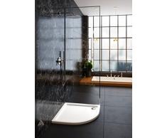 Galdem ducha bañera 100 x 100 x 5,5 cm R55 cuarto circular plano bañera ducha Taza de acrílico de alta calidad para mampara de ducha cabina
