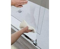 Mampara de Ducha Angular - 2 Hoja Fija y 2 Puerta Corredera - Cristal de Seguridad de 6 mm - Modelo Cuatrocientos Q4 (100 X 130)