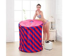 Gona Inflable Sauna de Vapor portátil- 100 × 90 cm PVC Calefacción por Infrarrojos Sauna Box 1000W, 1-9 Ajuste de la Temperatura del Engranaje Control electrónico, con Control Remoto inalámbrico