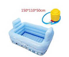 SDYBYG Bathtub Gruesa Bañera Inflable, Bañera De PVC para Adultos, Bañera De Plástico Plegable, Jacuzzi Hinchable, Bañera Plegable De Verano, Cubo