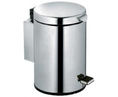 Keuco Plan Hygiene 14977010000 - Papelera de montaje en pared, acabado cromado