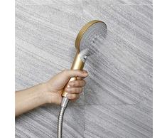 Desconocido Alcachofa de Ducha de Mano de plástico ABS con Panel Grande Circular Cromado, 3 Modos de Ahorro de Agua Ajustable