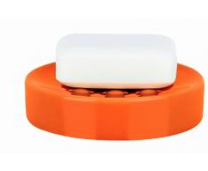 Spirella 10.16082 - Jabonera, cerámica, color naranja