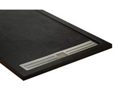 PLATO DUCHA RECTANGULAR NEGRO MOD. ILUN 070 X 140