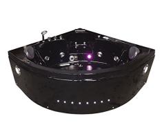Bañera hidromasaje Modelo DOLPHIN 150 x 150 cm Para 2 Bañera de esquina hidromasaje Nueva Terapia luz de colores