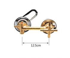 AFRUDDR 2/3/4/5 Way 10/12.5/14.5cm Control de interruptor de ducha Latón Grifos de cuarto de ducha Mezclador Accesorios de cabina de ducha Desviador de ducha, 4 vías 12.5cm Intubación