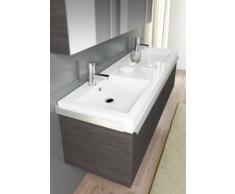 Cajón a la derecha para mueble de madera lacado brillante con 3 puertas RIHO ANDORA para lavabo 160 x 40 x 48 cm