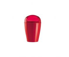 Koziol Papelera con tapa basculante, 30 l, XL, de plástico, himbeer rot, xx-small