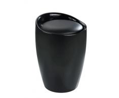 Wenko Candy Taburete Baño, Acrilonitrilo Butadieno Estireno, Negro, 36x36x50.5 cm