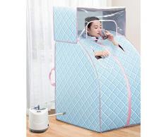 XIAOLY Motor De Vapor con Control Remoto Inteligente De Vapor Sauna Portátil Plegable - Sistema Interno De Desintoxicación De Sauna Interna,Skyblue