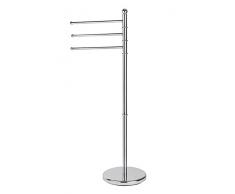 BATHSTAGE B-452 Portatoallas, Metal, Cromo, 36.00x36.00x95.00 cm