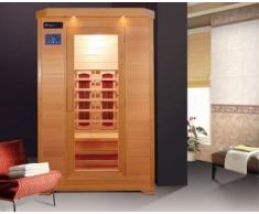 Sauna de infrarrojos 120x115 dos personas con Cromoterapia y doble panel de control