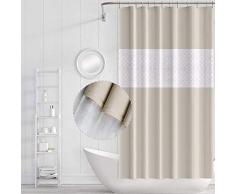 Funria Cortina Baño Impermeable Antimoho Antibacteriano Cortinas Baño EVA Cortinas de Ducha, Anillos de Cortina Incluidos