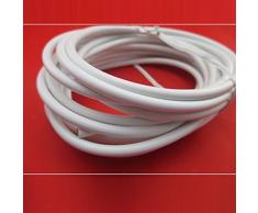 Nuevo 4 METER Cable para cortina con 16 ganchos y ojetes accesorios blanco colores Ideal para Windows para puerta de ducha Caravan anilla de voilà tornillo barra de Cable de red cm cuerdas de pantalla