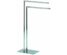 kela 18781 Style - Toallero Doble con Base (81 cm), Cromado