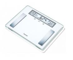 Beurer BG 51 XXL - Báscula de baño diagnóstica, gran plataforma 39 x 30 cm, memoria para 10 usuarios, color blanco