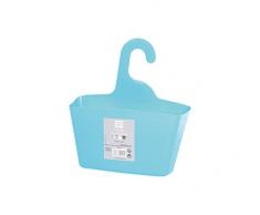 Interior 6ASB229BL Douceur Colgantes Ducha Cesta de Ocean Blue Plastic (LxWxH 25.6 x 24 x 9.5 cm)