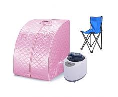 Sauna de vapór portable Portable desintoxicar Perder Peso Spa Personal cuerpo 98 x 70 x 80 cm 1.8L Rosa Flyelf