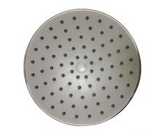 Accesorios de baño Ducha de ducha circular fija de 8 pulgadas con rótula de metal plateada pulida 8 pulgadas redonda