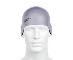 Speedo Plain Moulded Silicone Gorro de Natación, Unisex adulto, Plateado (Chrome), Única