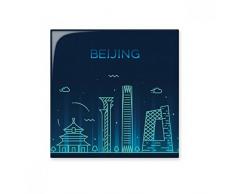 Templo del Cielo Beijing elementos culturales de cerámica crema decoración de decoración de azulejos para baño cocina azulejos de pared azulejos de cerámica