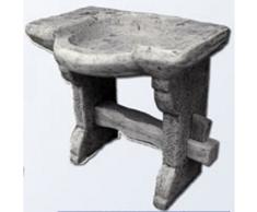 Lavabo de hormigón para exteriores estilo piedra antiguo
