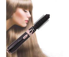 Sooiy Cepillo Giratorio Blower, 4 en 1 Secador de Pelo Cepillo Suavizado calentado eléctrica de múltiples Funciones Tenacillas de rizar para Las Mujeres largas o Cabello Corto rizador de Pelo