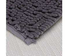 Alfombra de bano - TOOGOO(R)Soft Shaggy antideslizante absorbente Alfombra de bano Bano Ducha estera 40*60cm (gris)