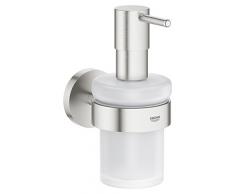 Grohe Essentials – Dispensador de jabón con soporte, SuperSteel, 40448dc1 Ref. 40448DC1