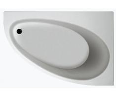 Keramag 657340 Bañera de Esquina asimétrica, Blanco 150 x 100 cm